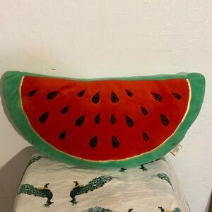 🌈 Watermelon Slice Plush Pillow